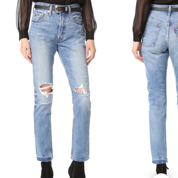 Levi's Denim - Levi’s 501 Skinny Jeans in Old Hangouts Wash 27